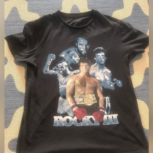 Mens Rocky III double sided graphic tee - Picture 1 of 4